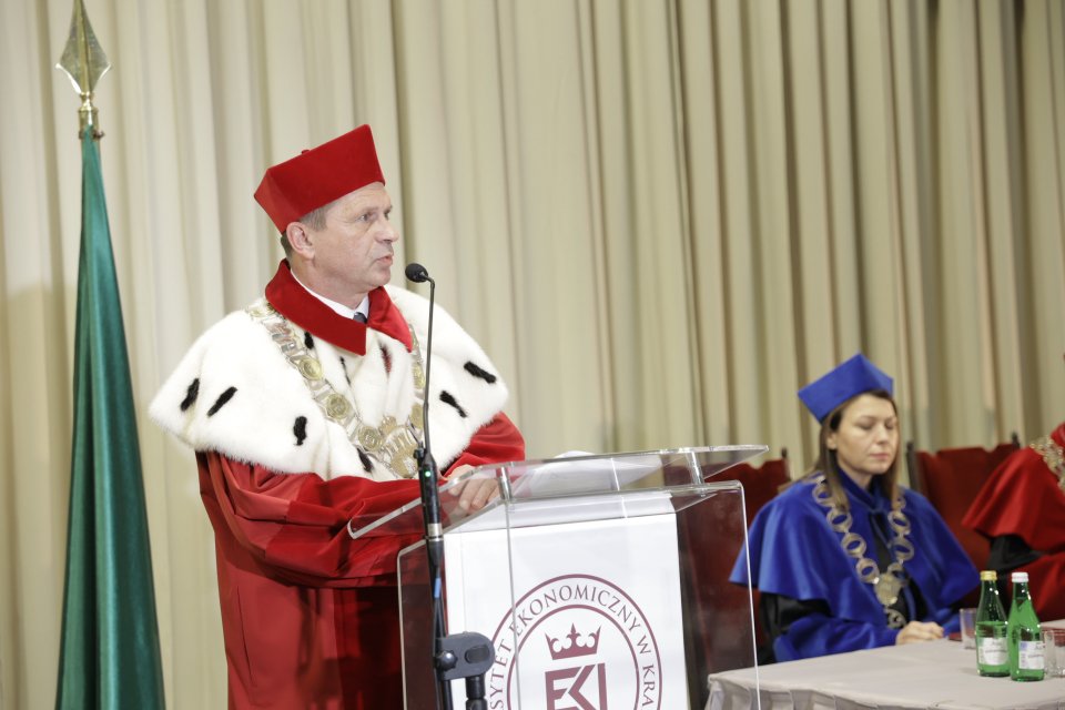 JM Rektor Uniwersytetu Ekonomicznego w Krakowie dr hab. Stanisław Mazur, prof. UEK