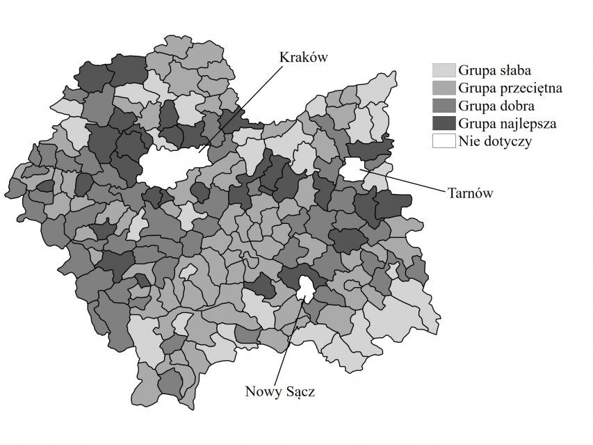 Efektywność wydatków inwestycyjnych małopolskich gmin w latach 2010–2016.