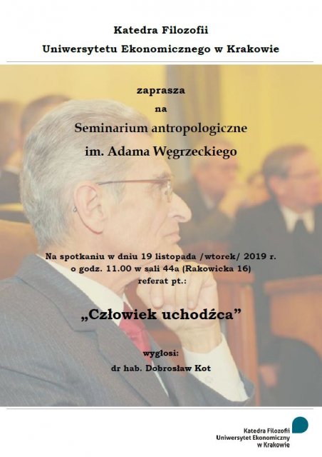 Plakat Seminarium antropologicznego