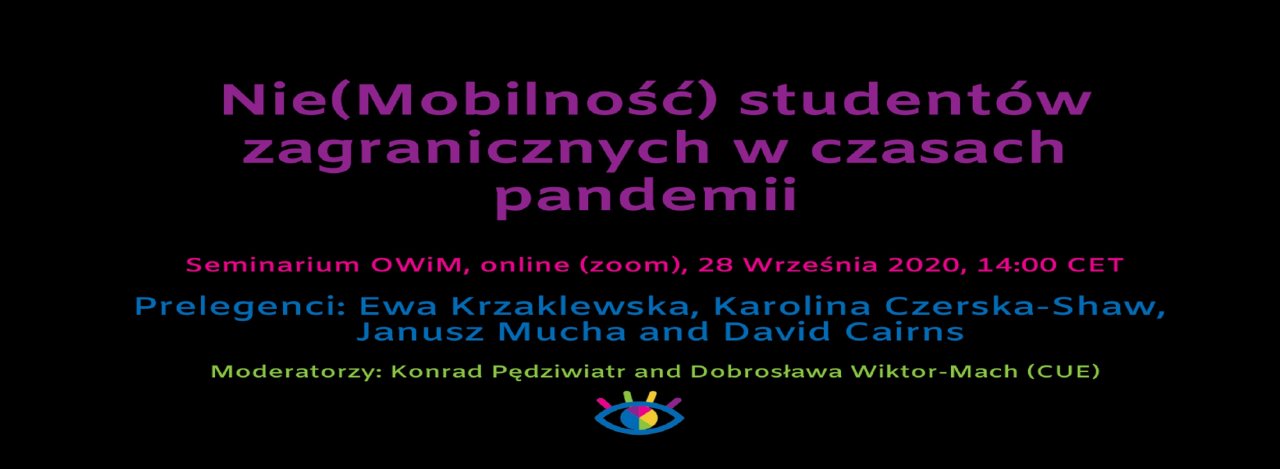Nie(Mobilność) studentów zagranicznych w czasach pandemii – seminarium OWiM