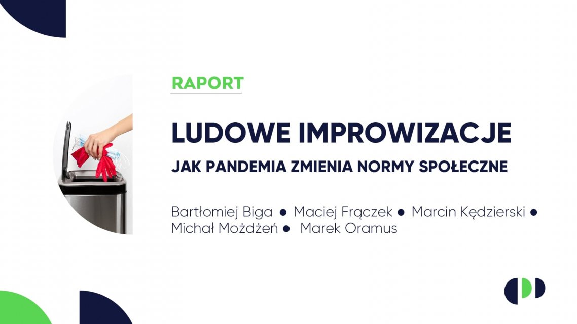 Infografika RAPORT: Ludowe improwizacje. Jak pandemia zmienia normy społeczne