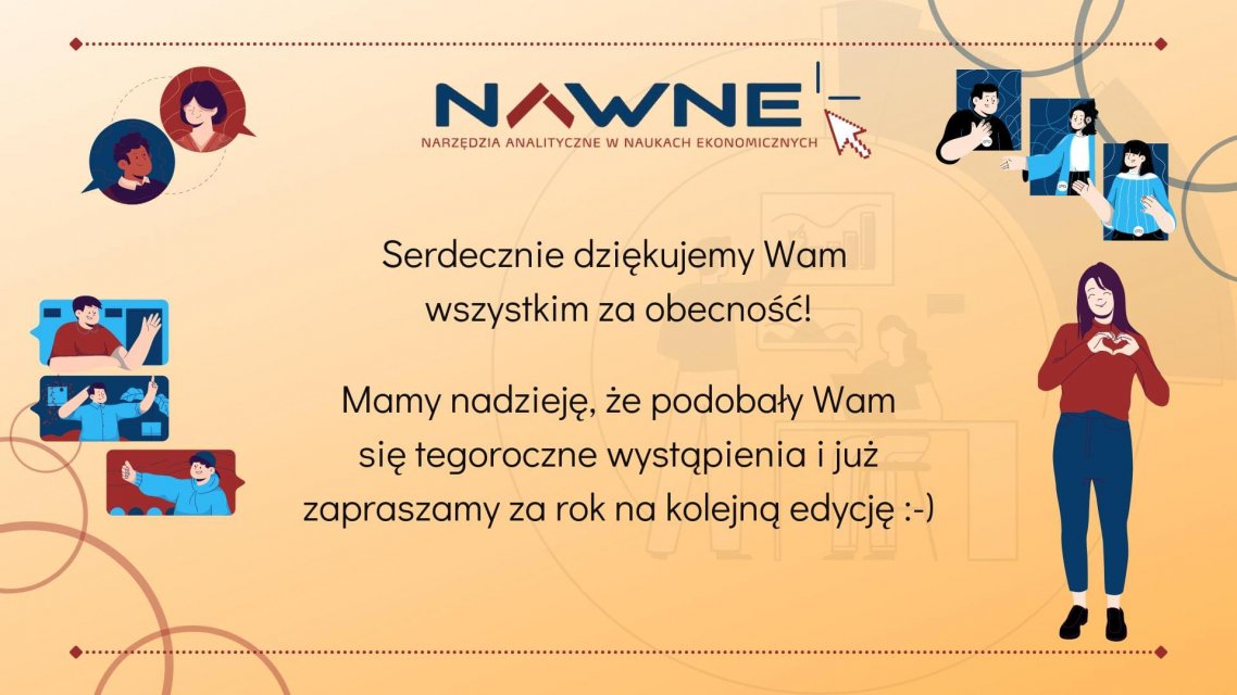 Podziękowania od organizatorów konferencji NAWNE