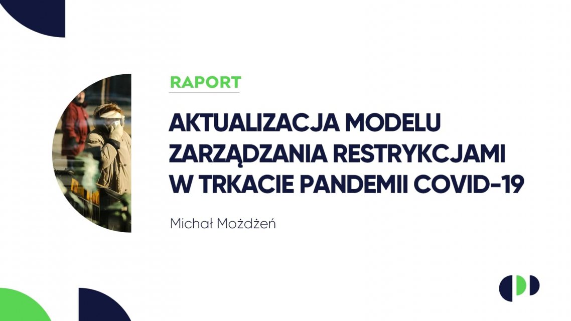 Infografika RAPORT: Aktualizacja modelu zarządzania restrykcjami w trakcie pandemii COVID-19
