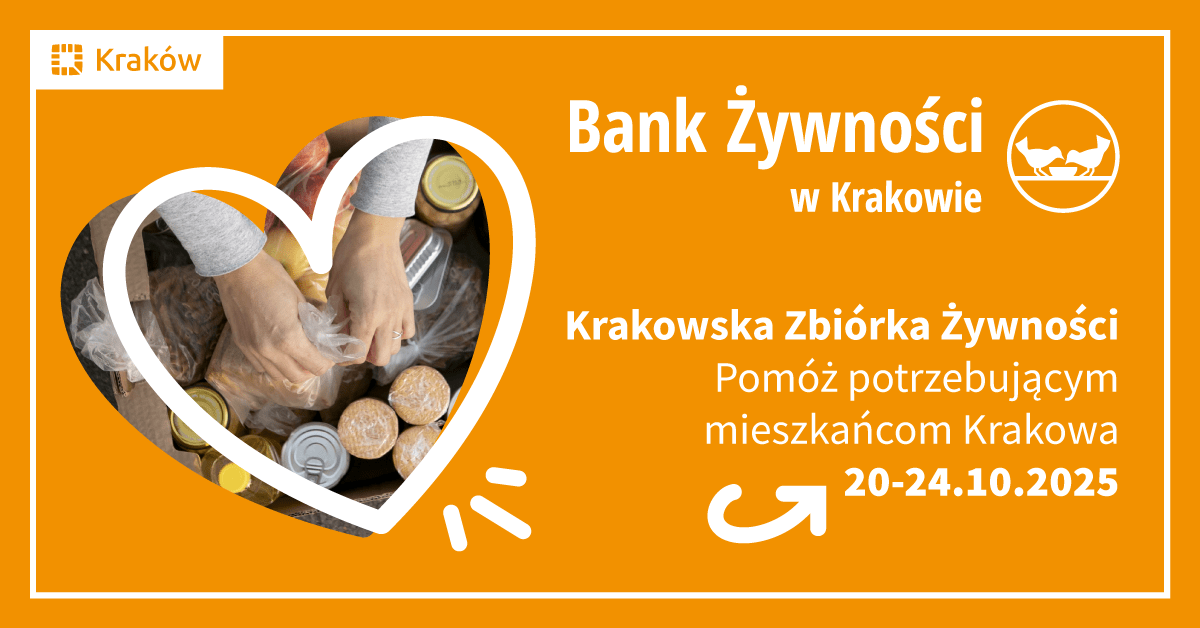Krakowska Zbiórka Żywności - grafika informacyjna
