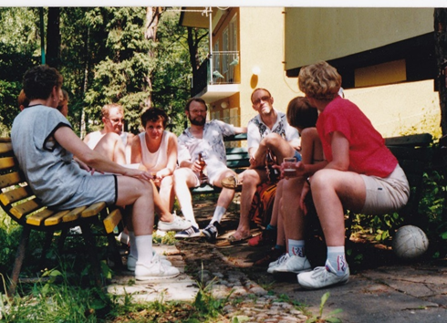 Dyskusje na spotkaniu w Rożnowie 1997