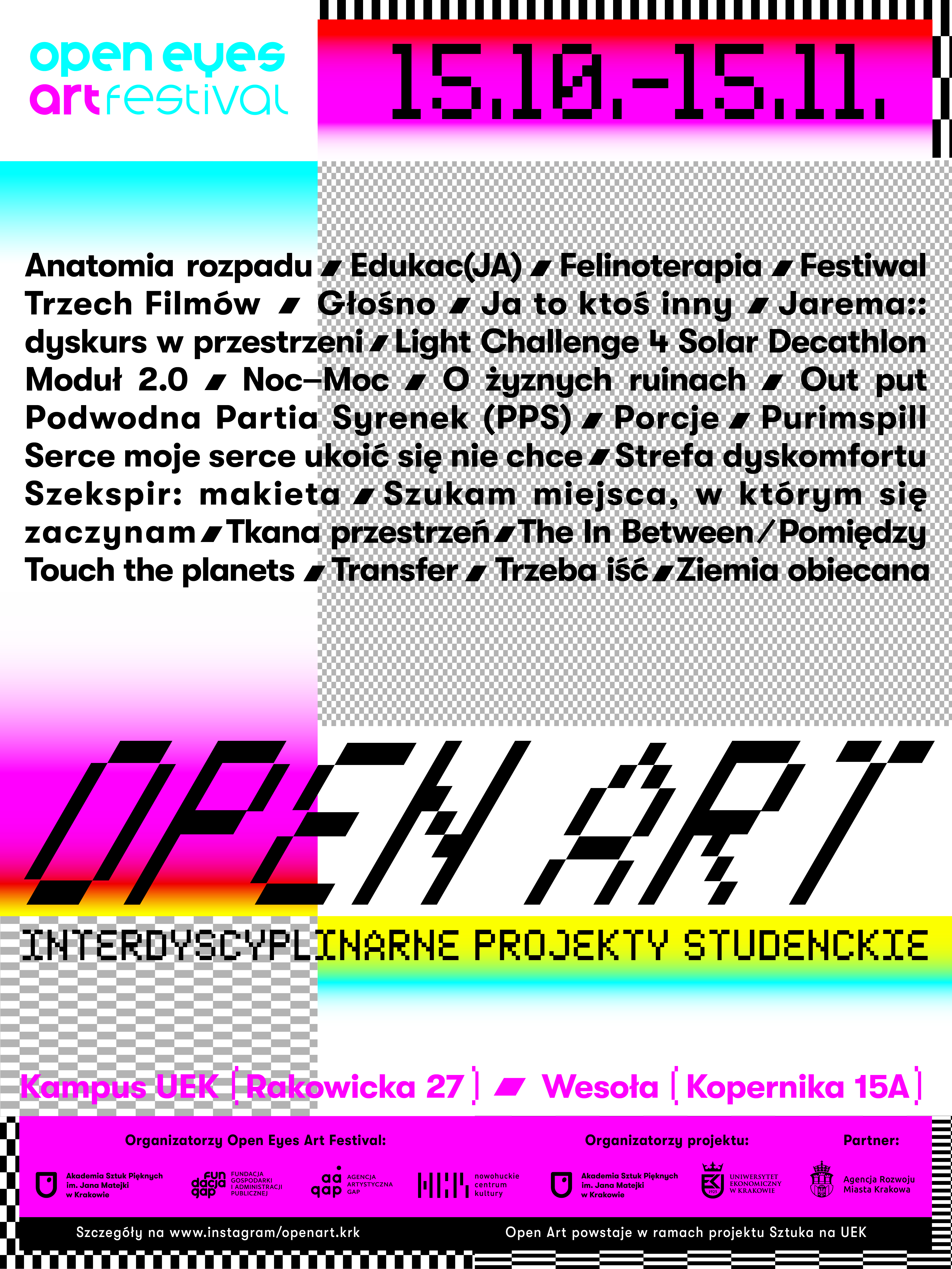 Plakat projektu OPEN ART