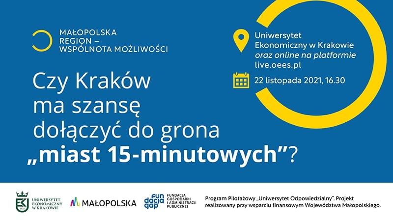 Debata: Czy Kraków ma szansę dołączyć do grona “miast 15-minutowych