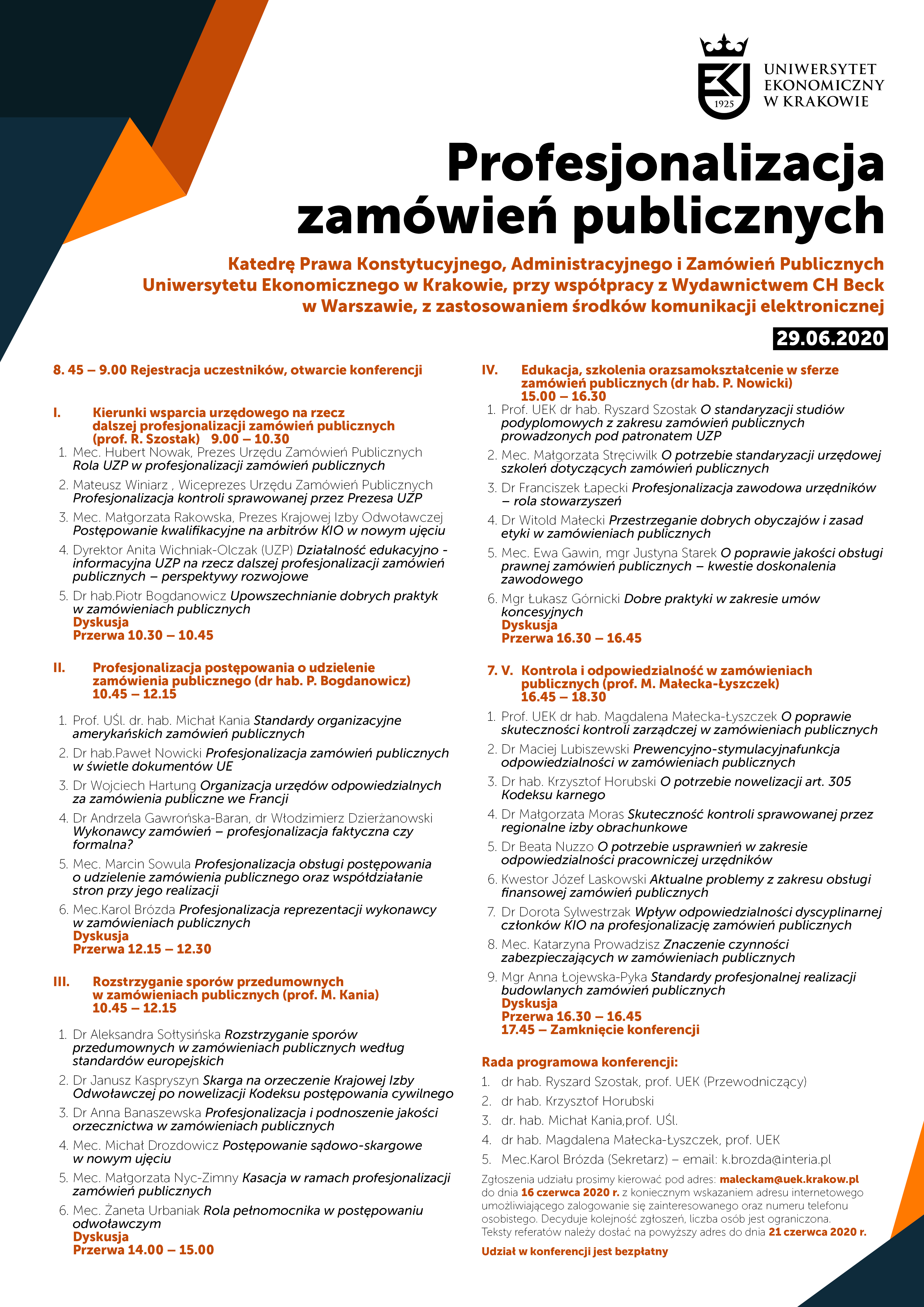 Program konferencji