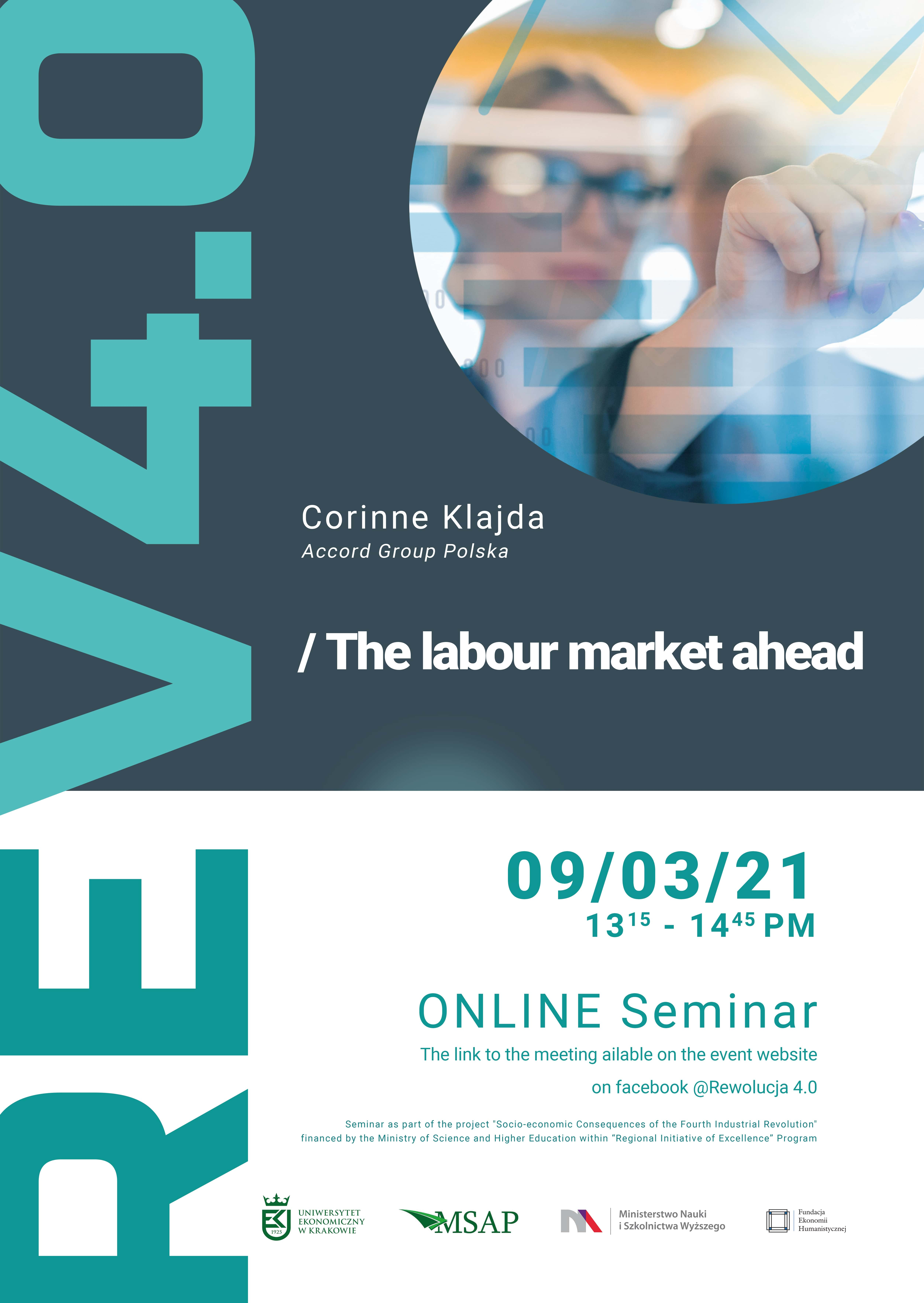 Plakat informacyjny seminarium „The Labour Market ahead